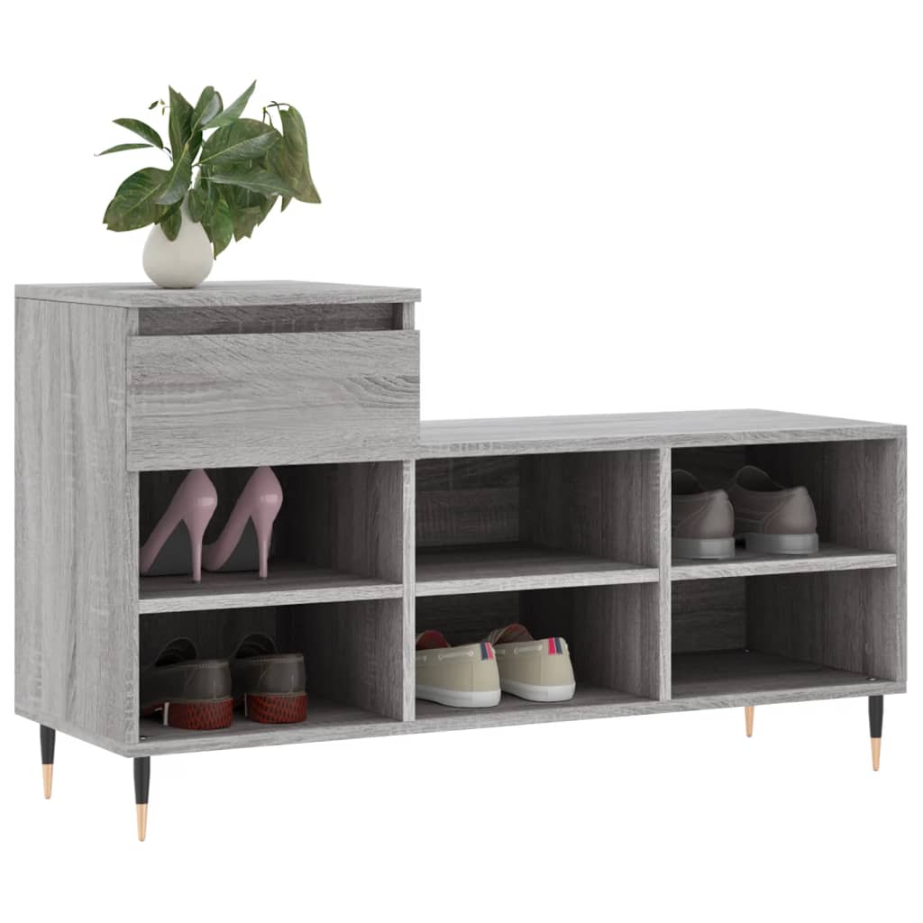 Ormarić za cipele boja hrasta 102x36x60 cm konstruirano drvo