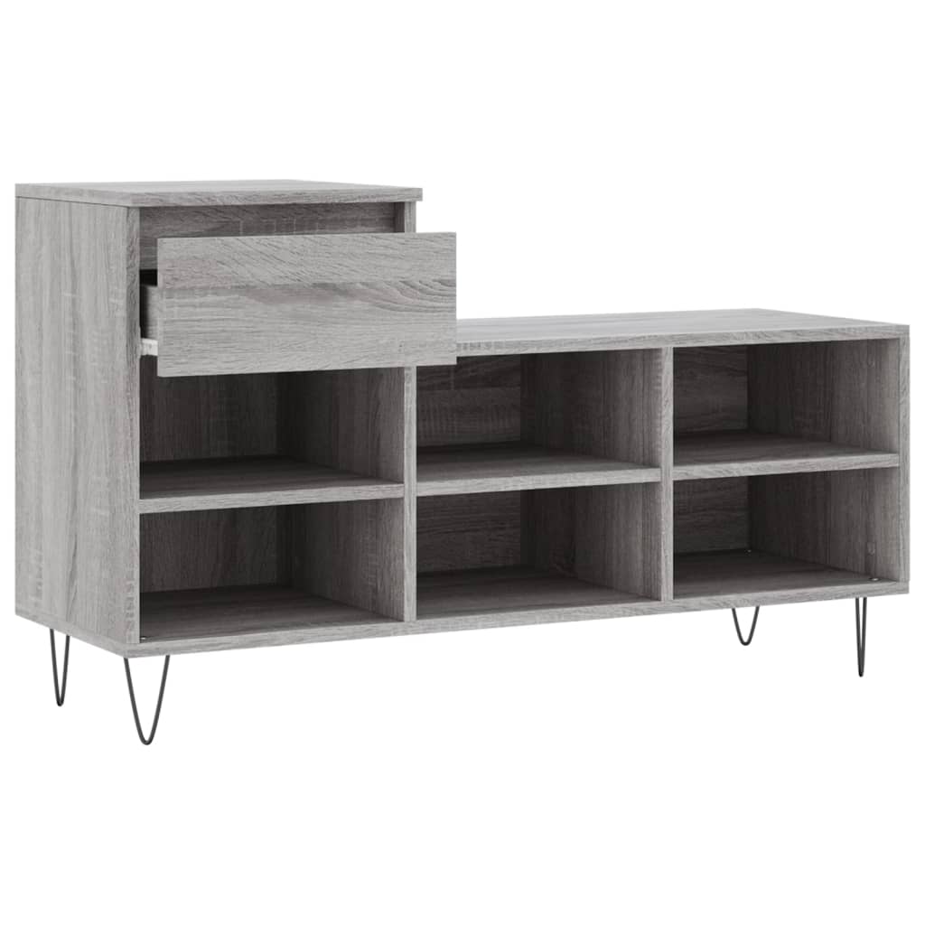 Ormarić za cipele boja hrasta 102x36x60 cm konstruirano drvo