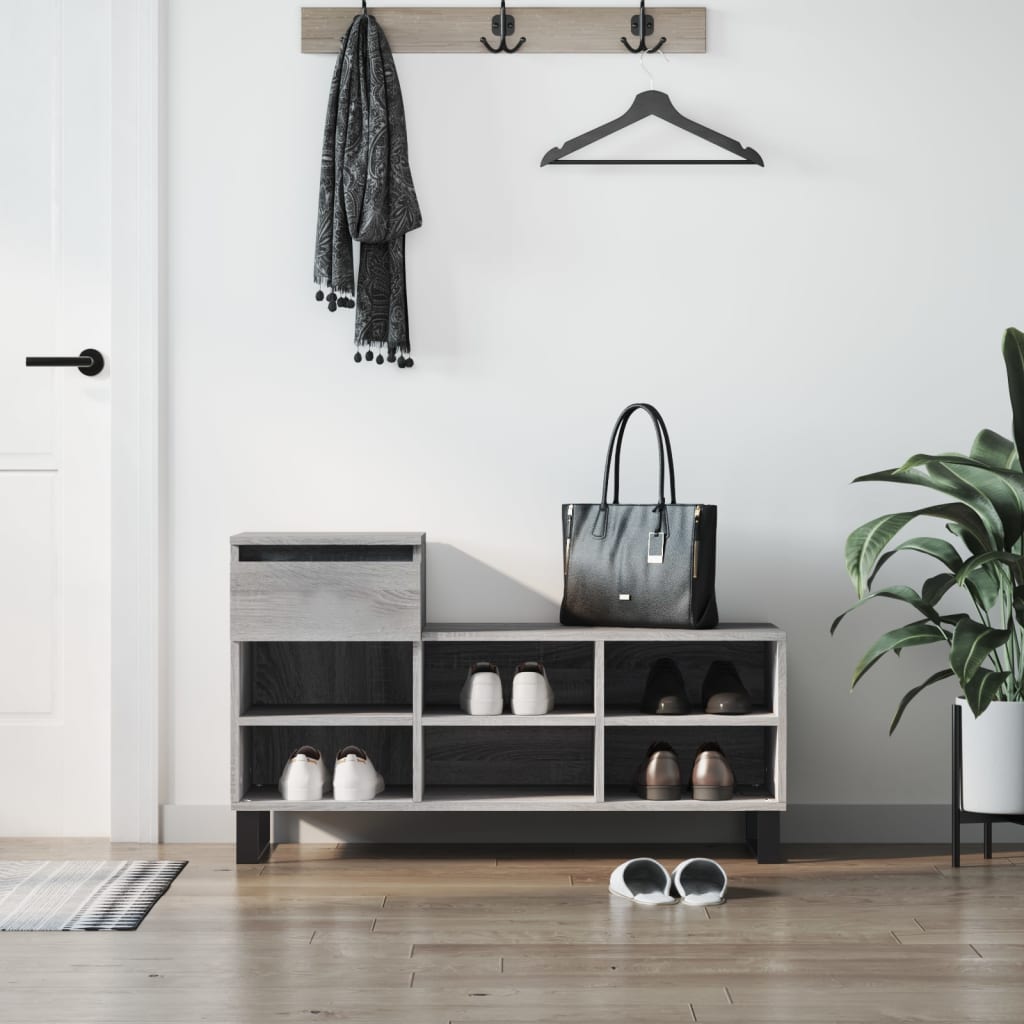 Ormarić za cipele boja hrasta 102x36x60 cm konstruirano drvo