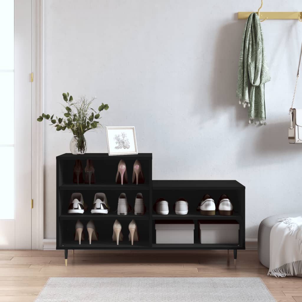 Ormarić za cipele crni 102 x 36 x 60 cm od konstruiranog drva