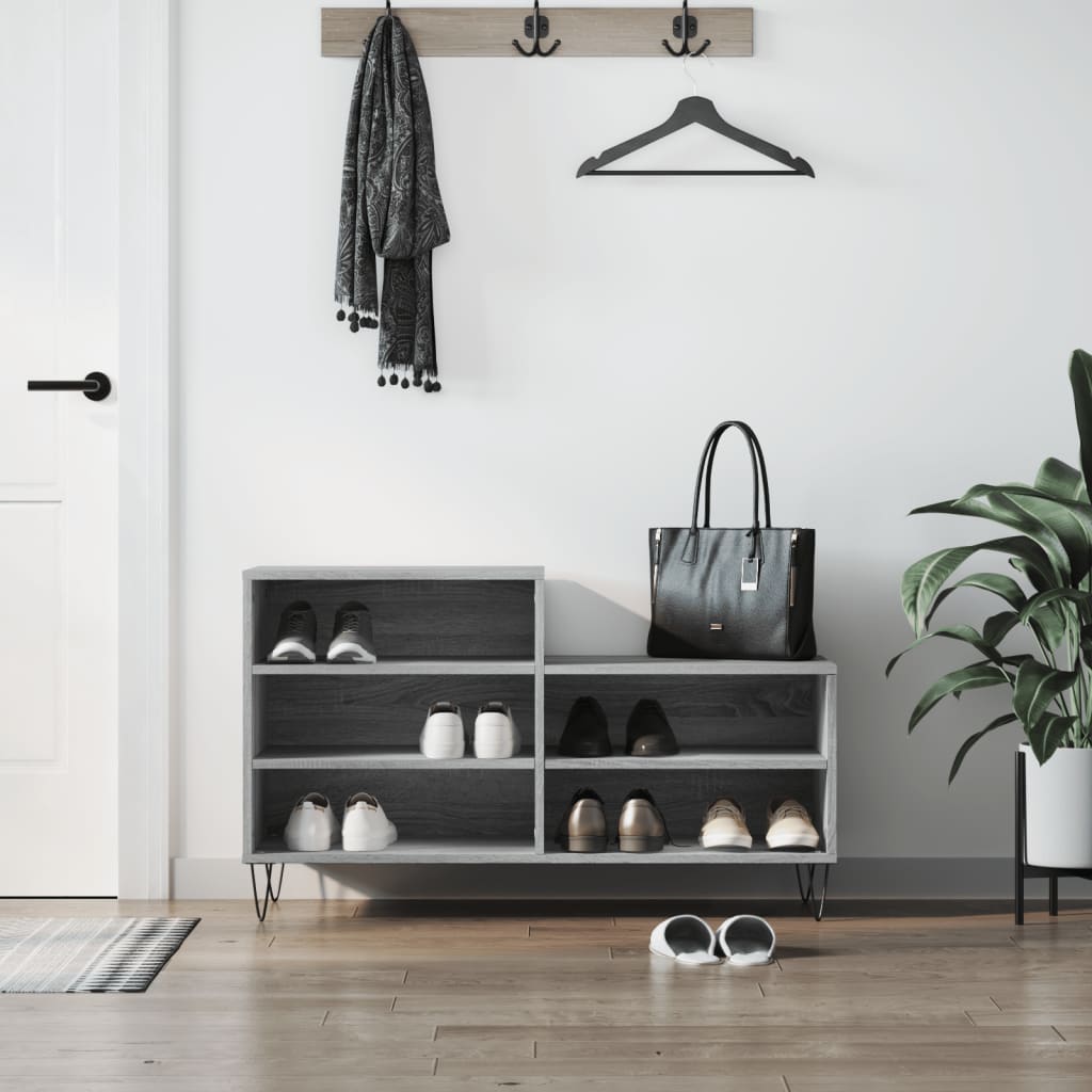 Ormarić za cipele boja hrasta 102x36x60 cm konstruirano drvo