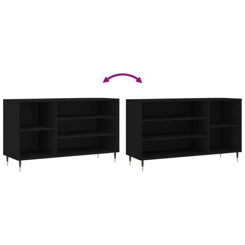 Ormarić za cipele crni 102 x 36 x 60 cm od konstruiranog drva