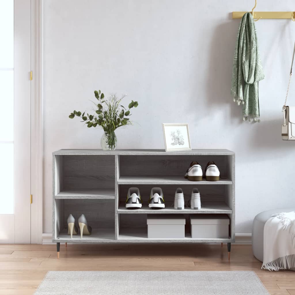 Ormarić za cipele sjajni bijeli 102x36x60 cm konstruirano drvo