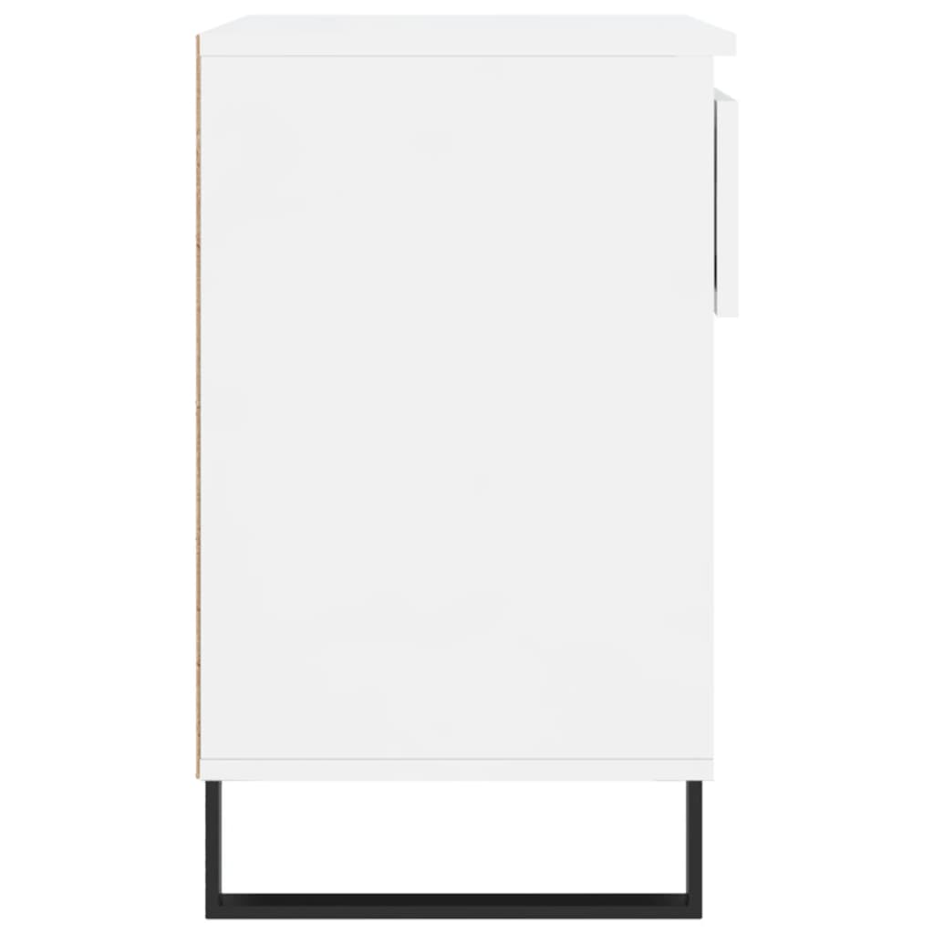 Ormarić za cipele sjajni bijeli 70x36x60 cm konstruirano drvo