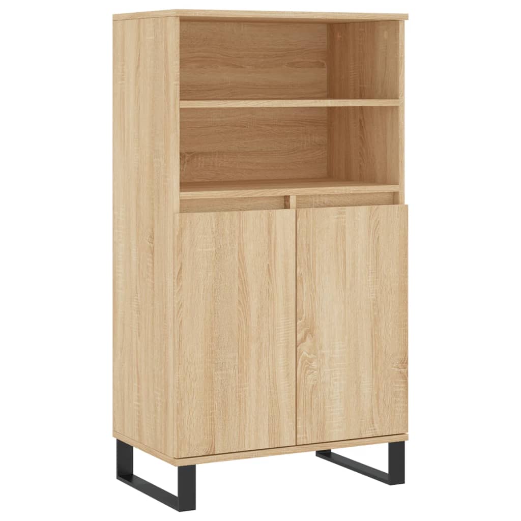 Visoka komoda hrasta sonome 60x36x110 cm od konstruiranog drva