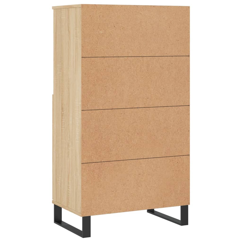 Visoka komoda hrasta sonome 60x36x110 cm od konstruiranog drva