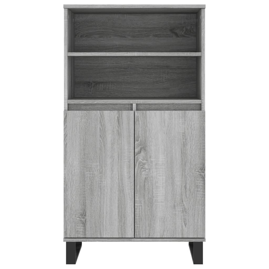 Visoka komoda siva sonome 60x36x110 cm od konstruiranog drva