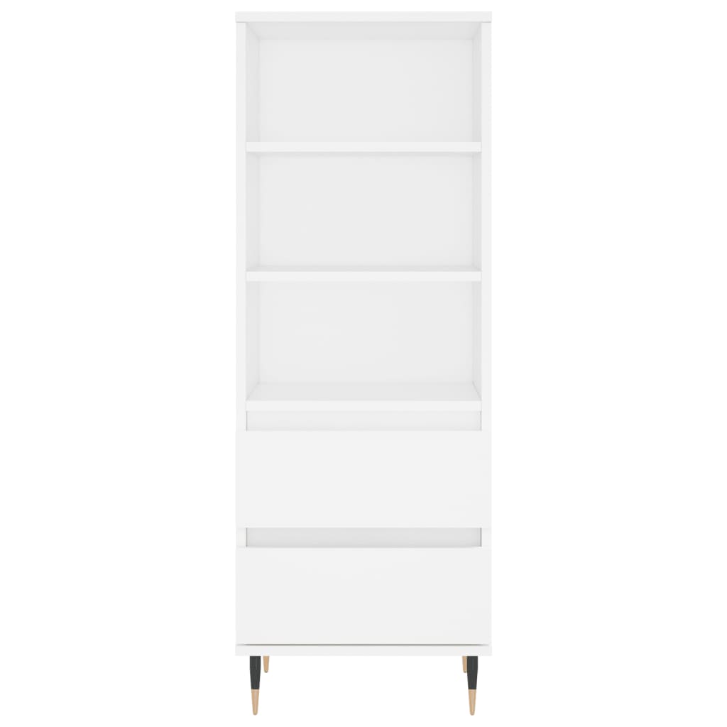 Visoka komoda bijela 40 x 36 x 110 cm od konstruiranog drva