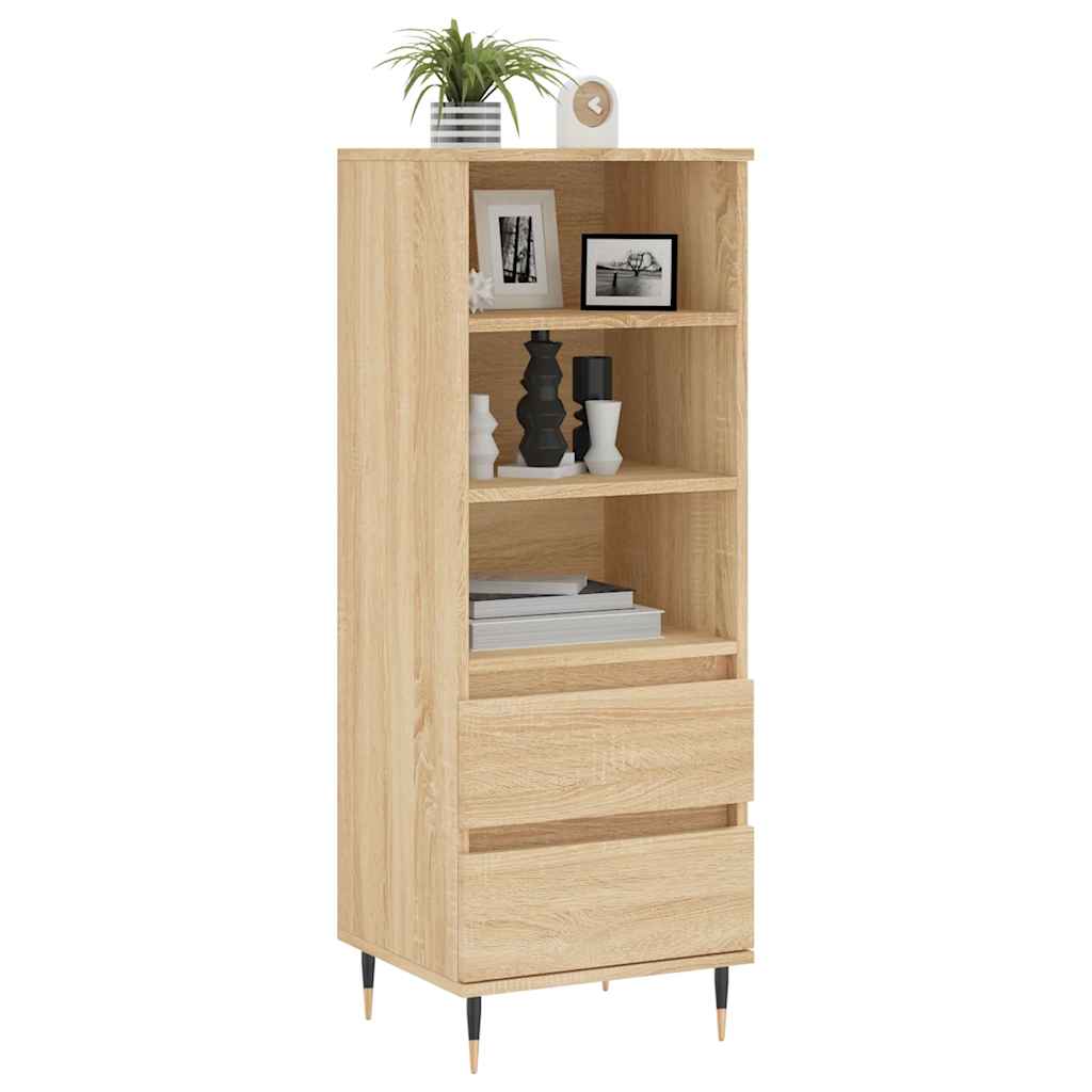 Visoka komoda hrasta sonome 40x36x110 cm od konstruiranog drva
