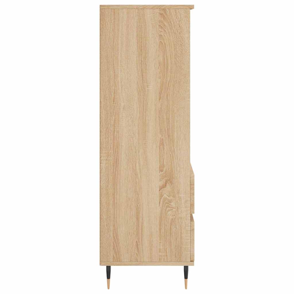 Visoka komoda hrasta sonome 40x36x110 cm od konstruiranog drva