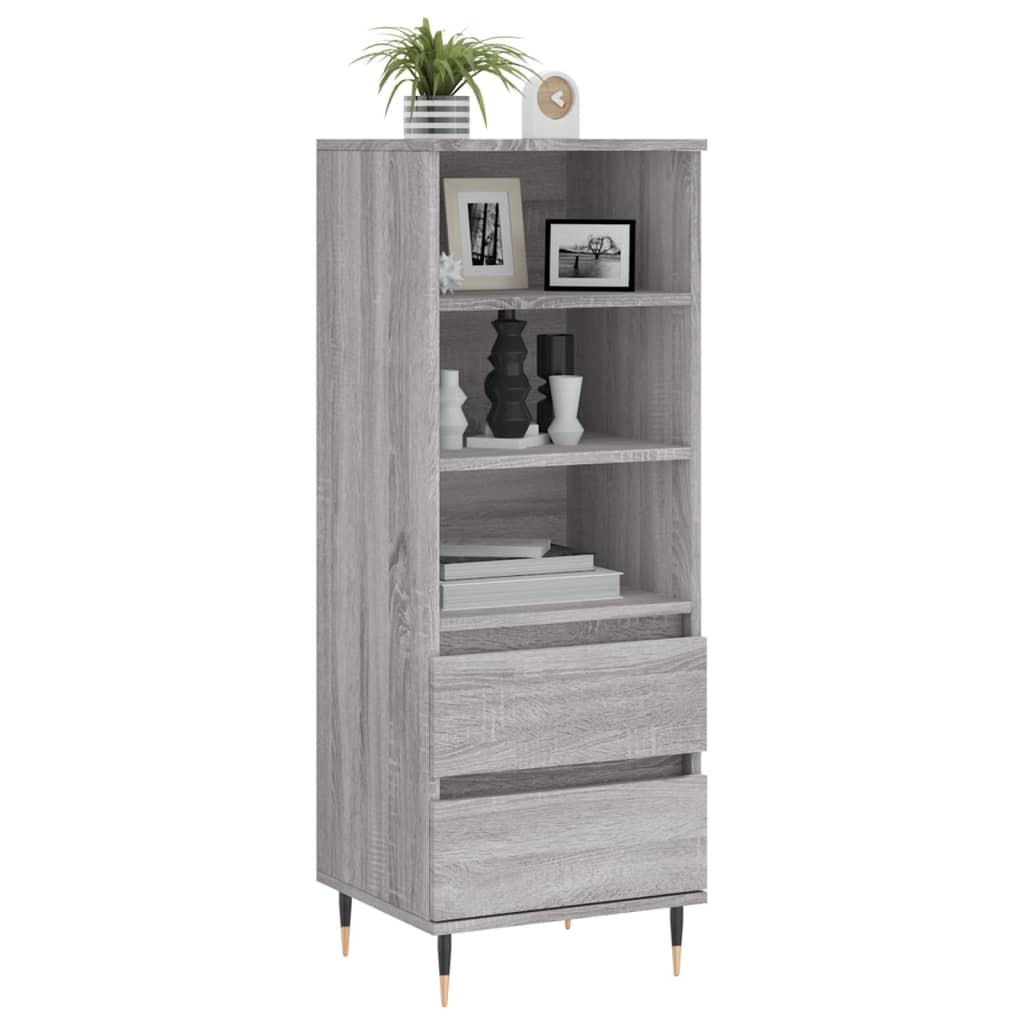 Visoka komoda boja hrasta 40x36x110 cm od konstruiranog drva