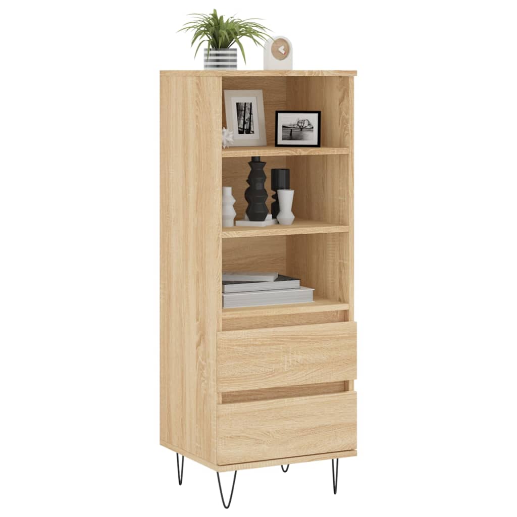 Visoka komoda hrasta sonome 40x36x110 cm od konstruiranog drva