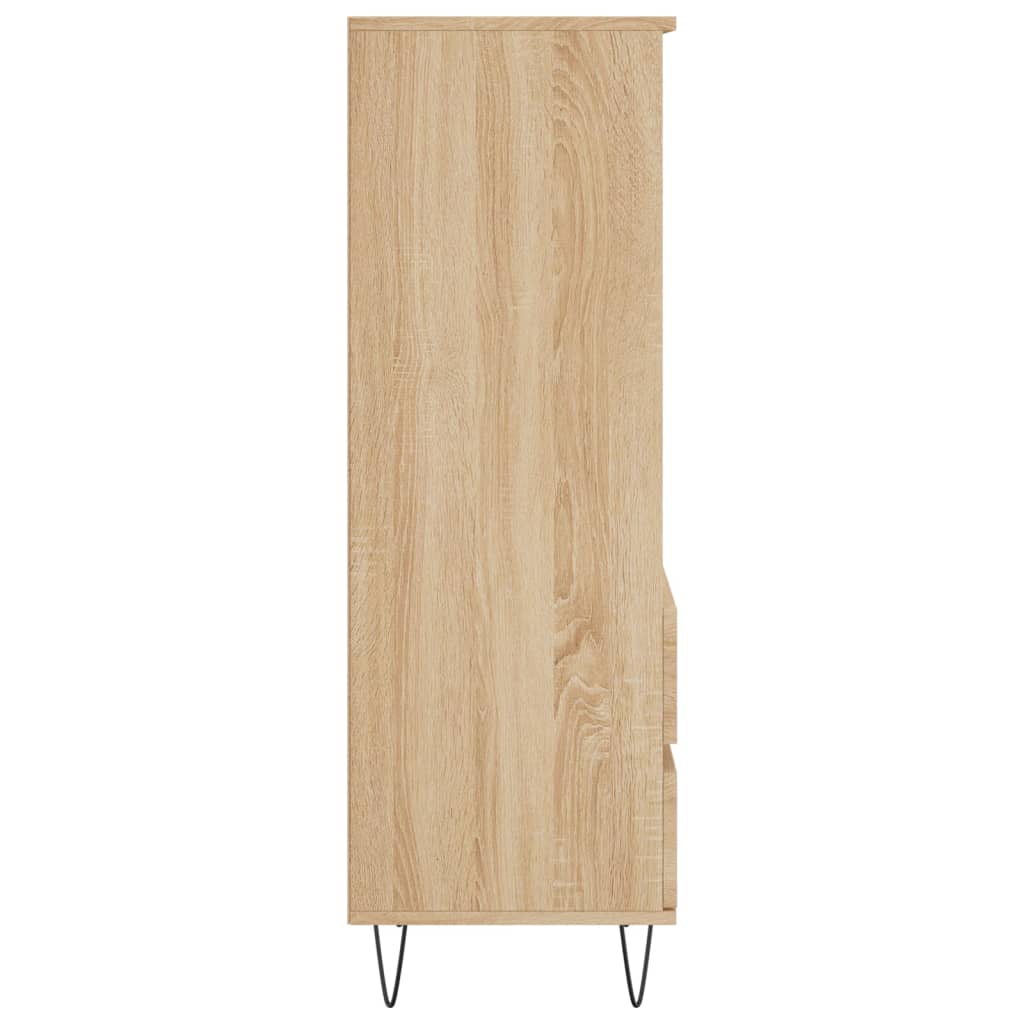 Visoka komoda hrasta sonome 40x36x110 cm od konstruiranog drva