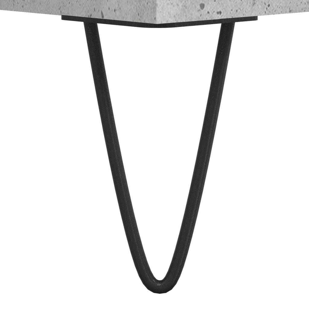 Visoka komoda boja betona 40 x 36 x 110 cm konstruirano drvo