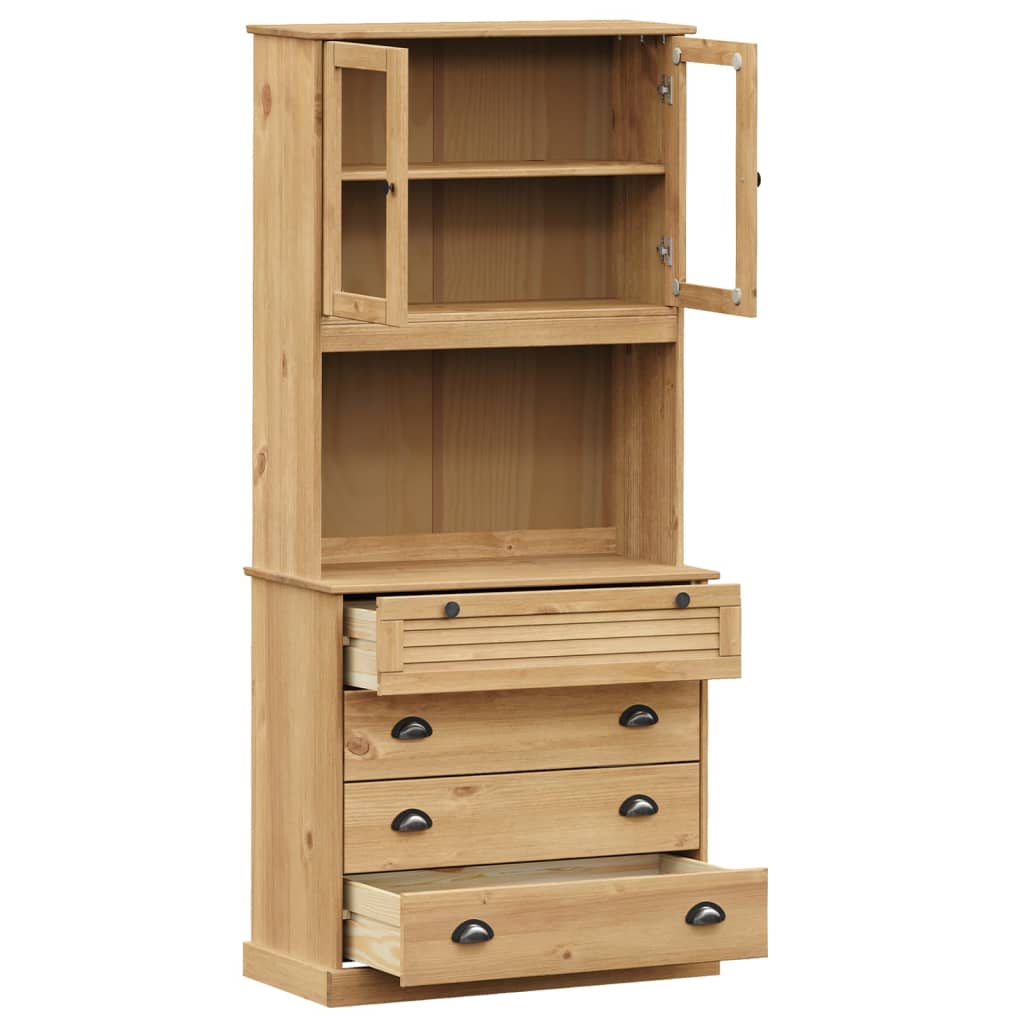 Visoka komoda VIGO 80 x 40 x 176 cm od masivne borovine