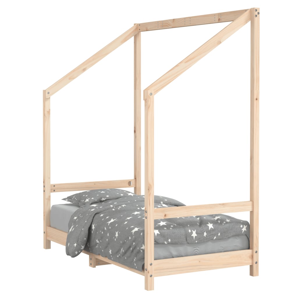 Okvir za dječji krevet 70 x 140 cm od masivne borovine