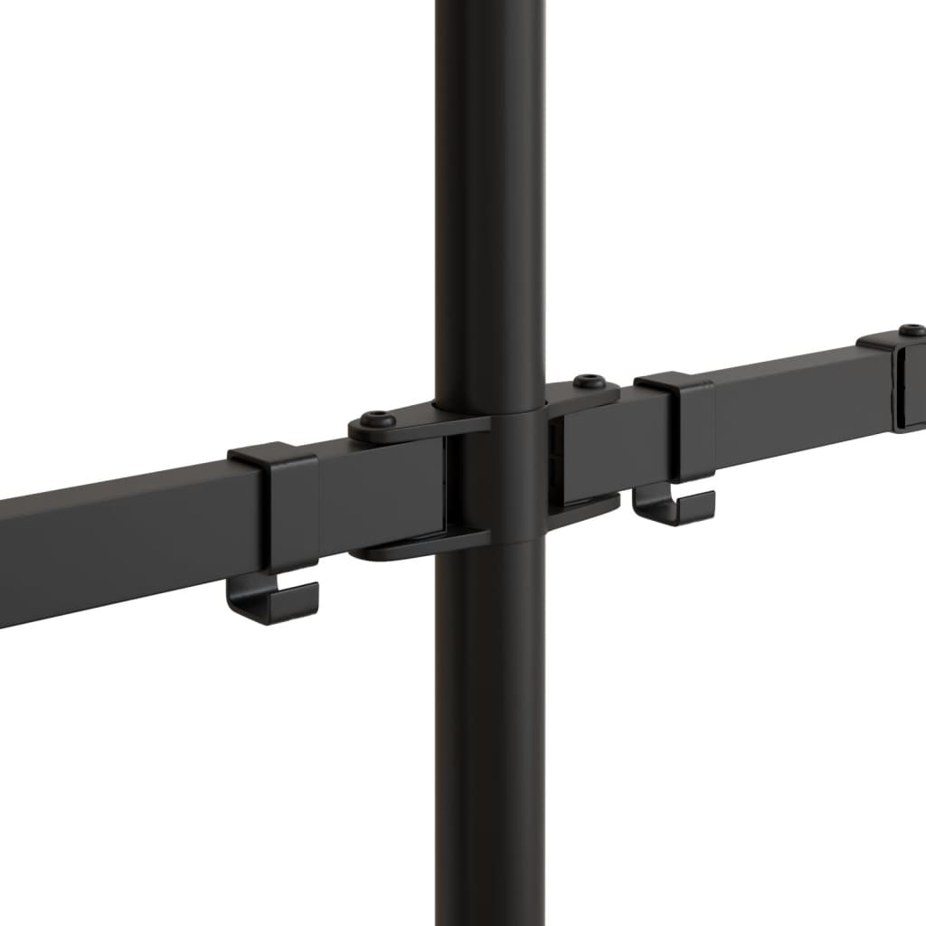 Nosač za monitor crni čelični VESA 75/100 mm