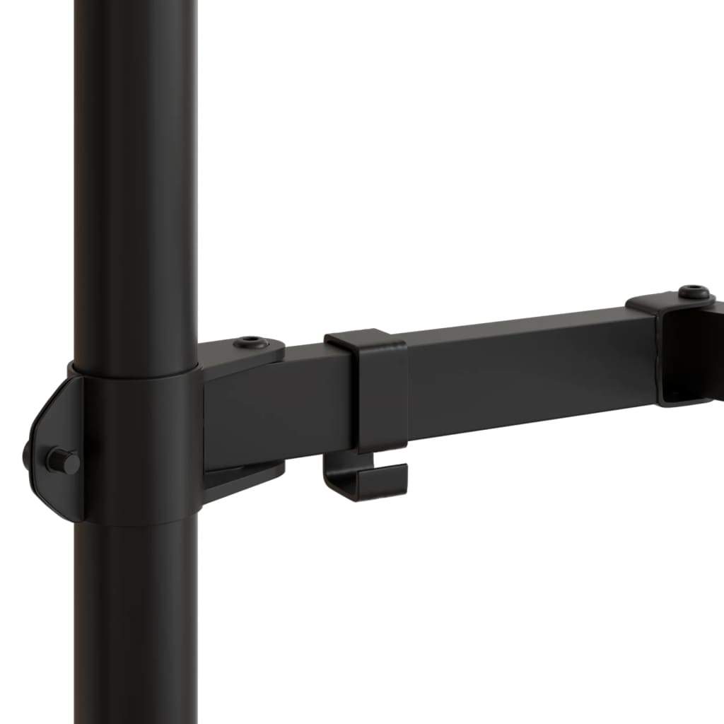 Nosač za monitor crni čelični VESA 75/100 mm