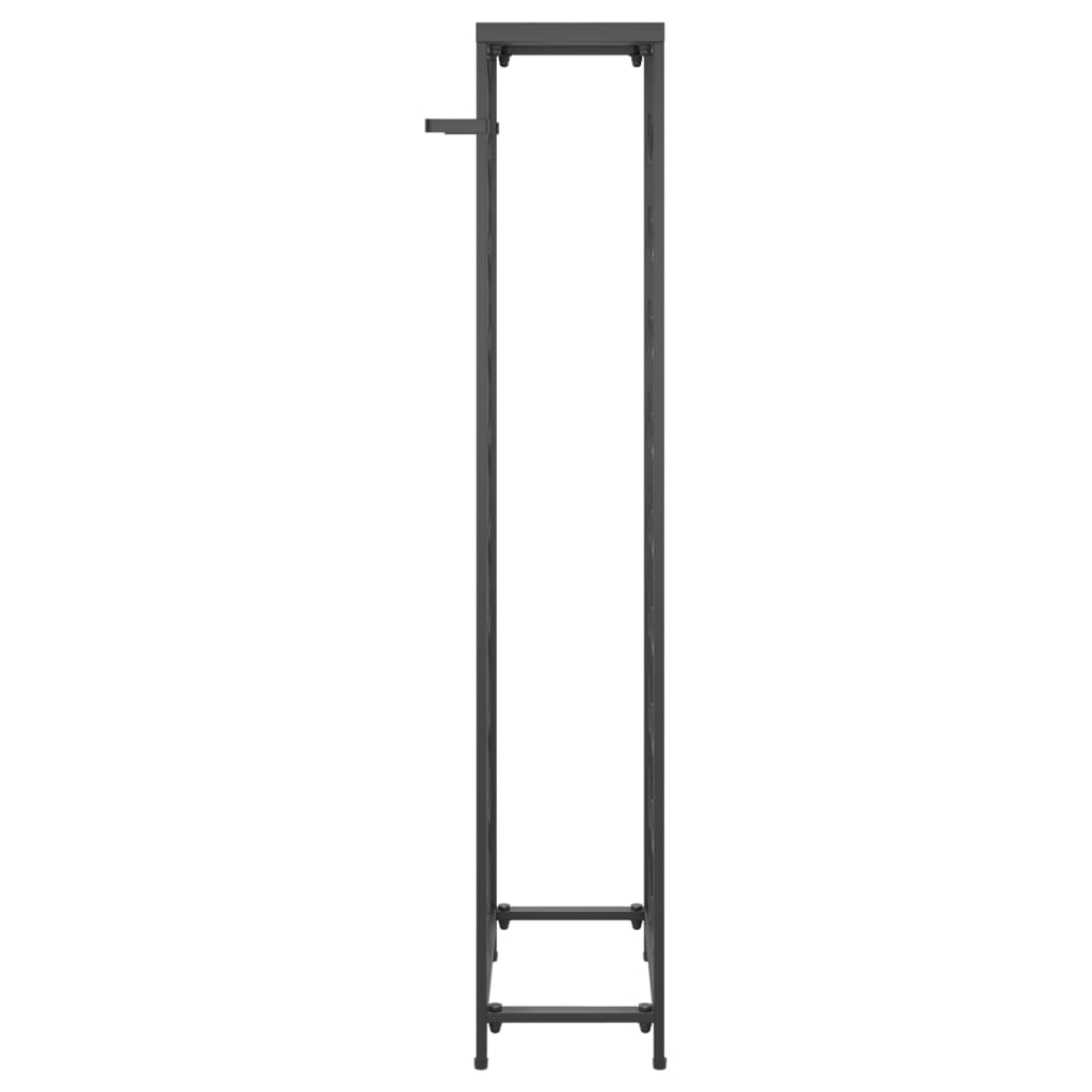 Stalak za vino za 27 boca crni 34 x 18 x 100 cm kovano željezo