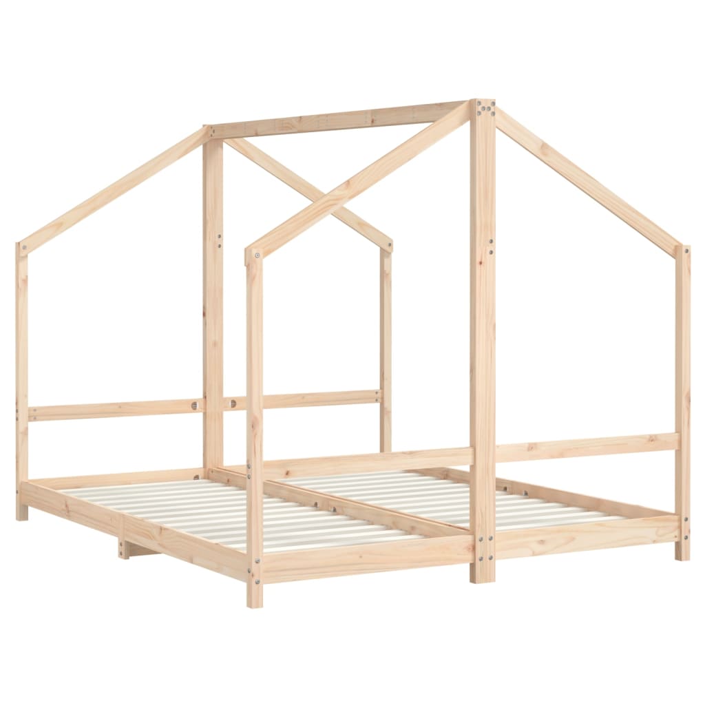 Okvir za dječji krevet 2 x (80 x 200) cm od masivne borovine