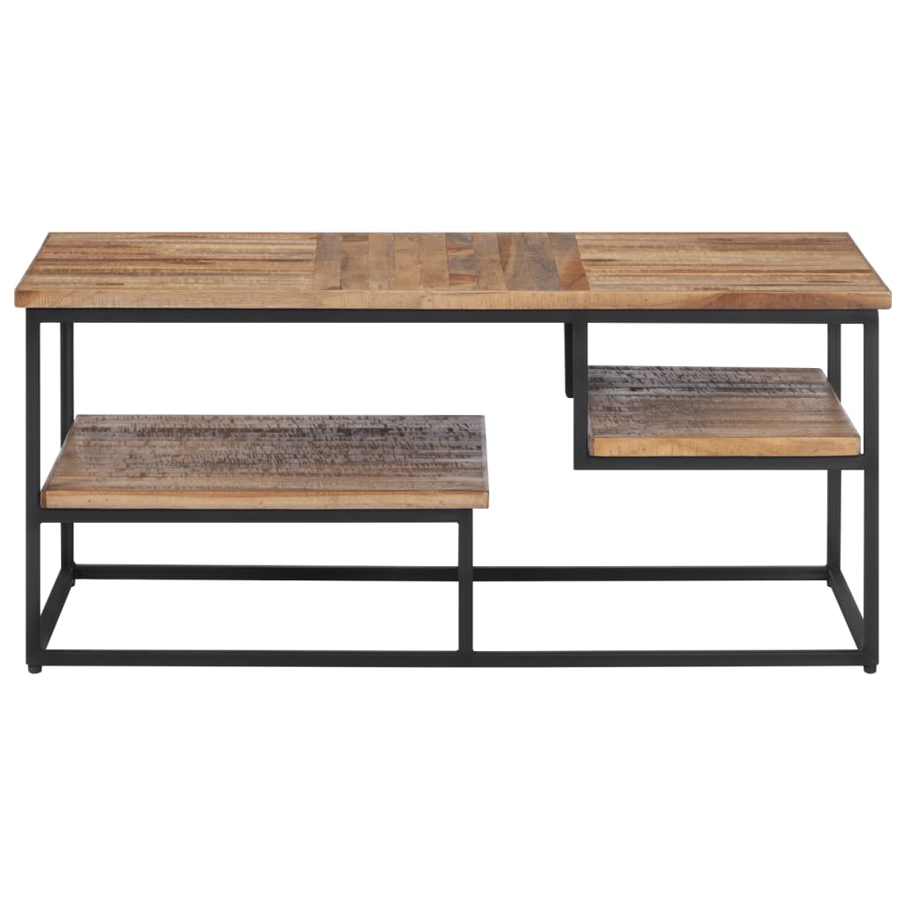 Stolić za kavu 90 x 50 x 39 cm od masivne obnovljene tikovine