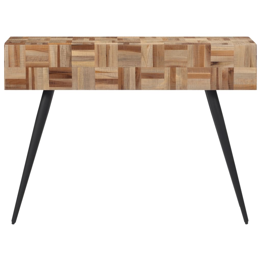 Konzolni stol 110 x 34 x 80 cm od masivne obnovljene tikovine