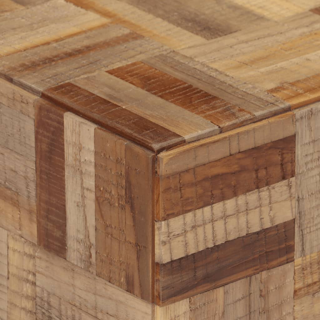 Bočni stolić 40 x 40 x 45 cm od masivne obnovljene tikovine