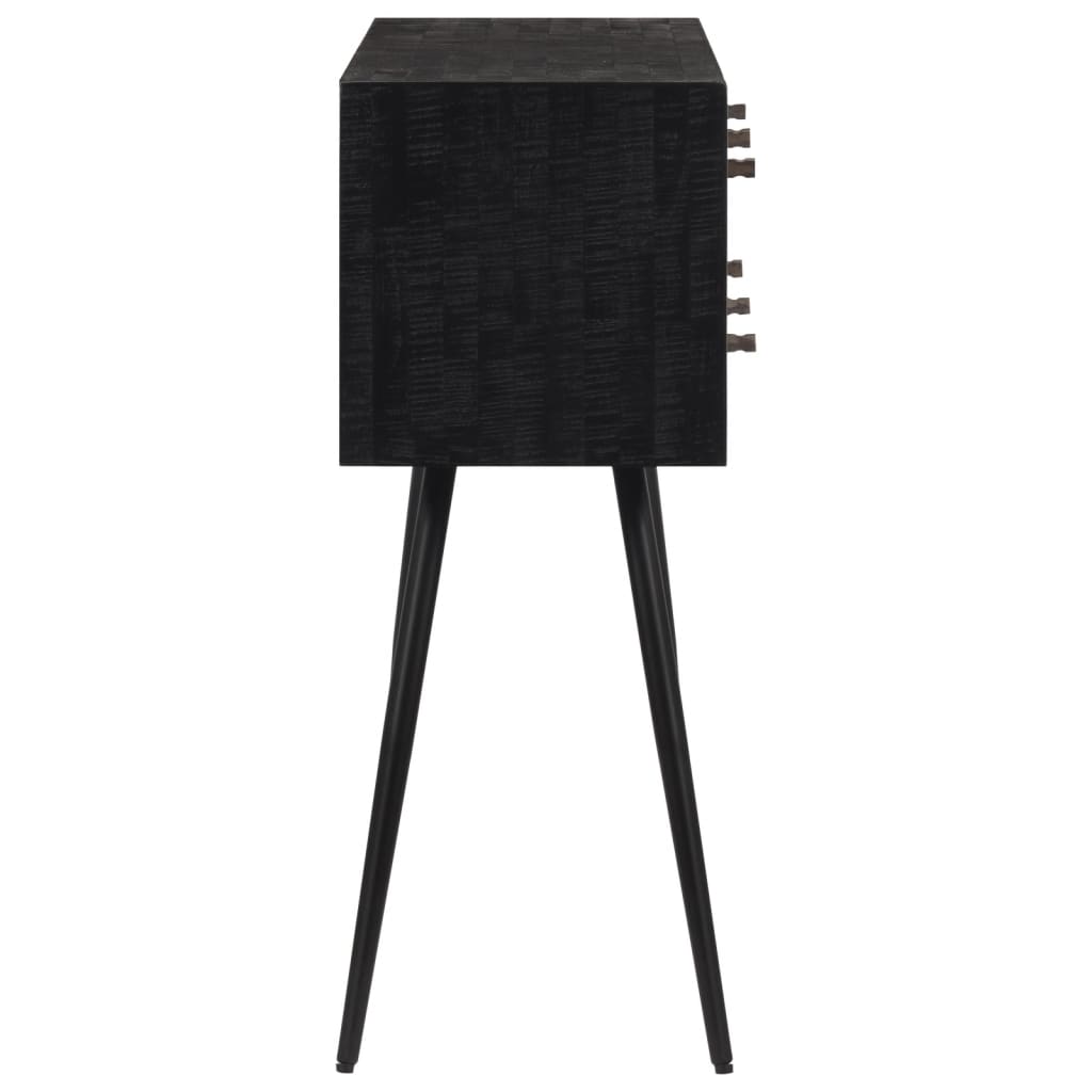 Konzolni stol s ladicama 116x30x76 cm od obnovljene tikovine