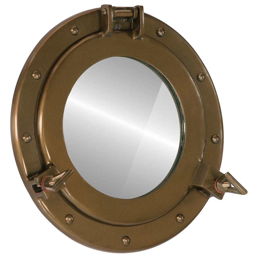 Viseće zidno ogledalo Ø 30 cm od aluminija i stakla