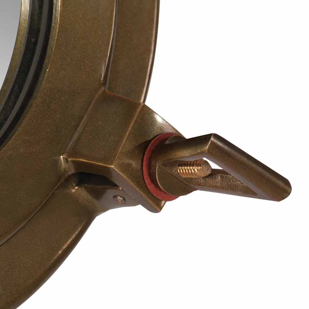 Viseće zidno ogledalo Ø 30 cm od aluminija i stakla