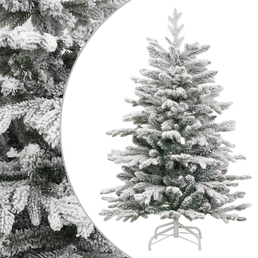 Umjetno božićno drvce sa šarkama i snijegom 210 cm