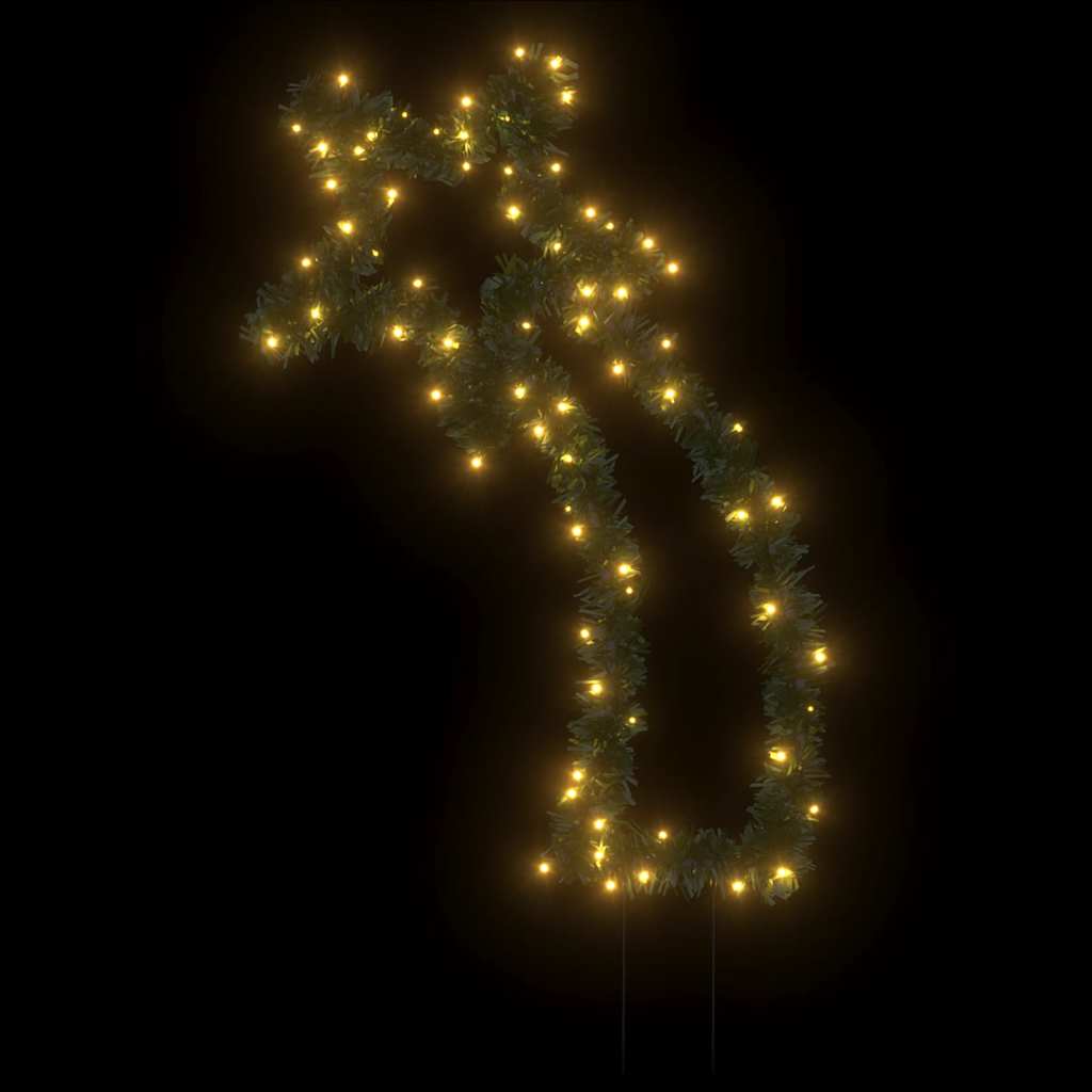 Ukrasno božićno svjetlo sa šiljcima oblik meteora 80 LED 62 cm