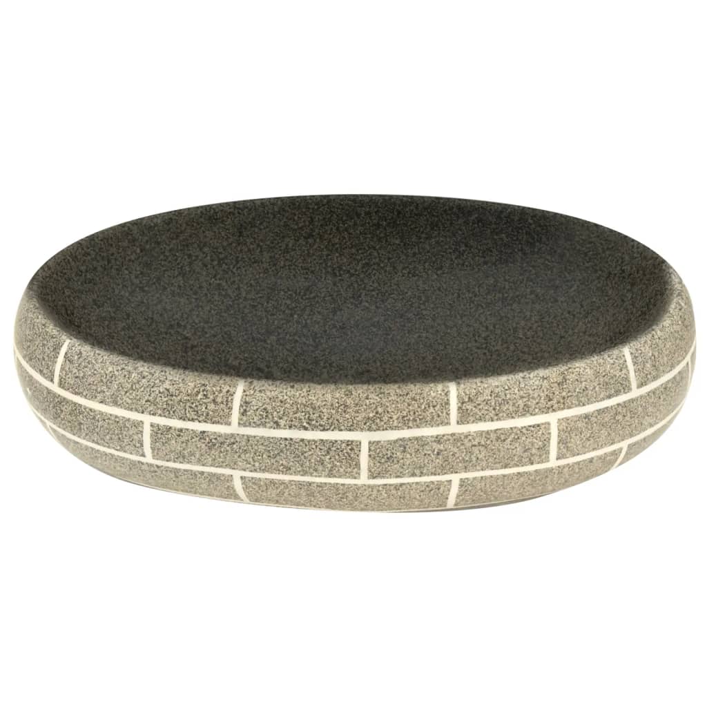 Nadgradni umivaonik raznobojni ovalni 59x40x15 cm keramički