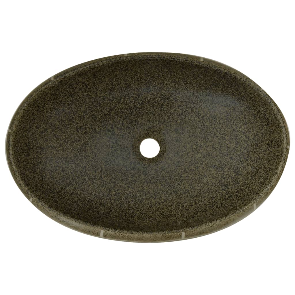 Nadgradni umivaonik raznobojni ovalni 59x40x15 cm keramički