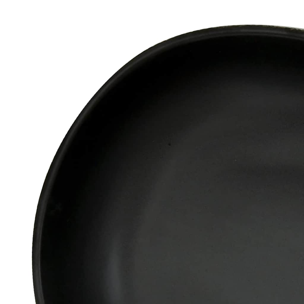Nadgradni umivaonik crno-plavi ovalni 59 x 40 x 14 cm keramički