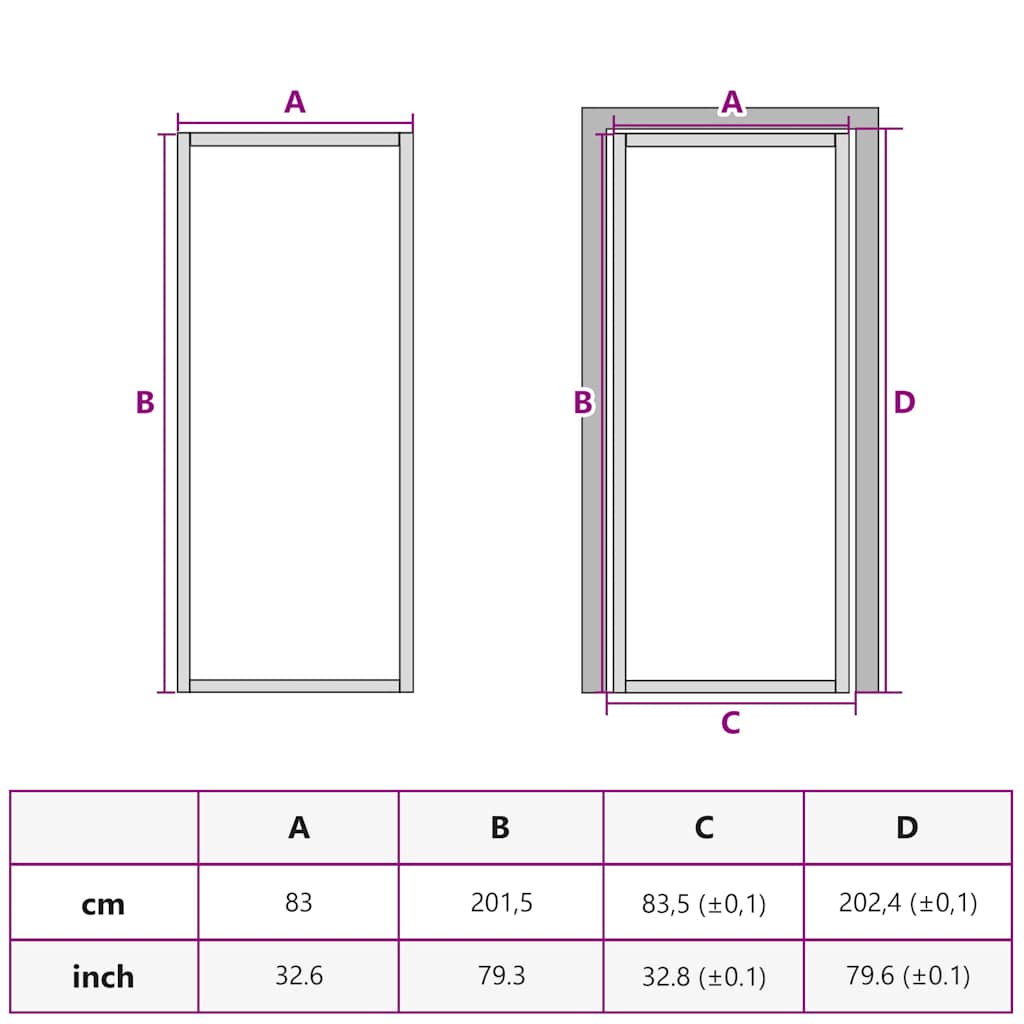 Sobna vrata tanka crna 83 x 201,5 cm kaljeno staklo i aluminij