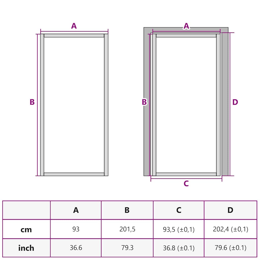Sobna vrata tanka crna 93x201,5 cm kaljeno staklo i aluminij