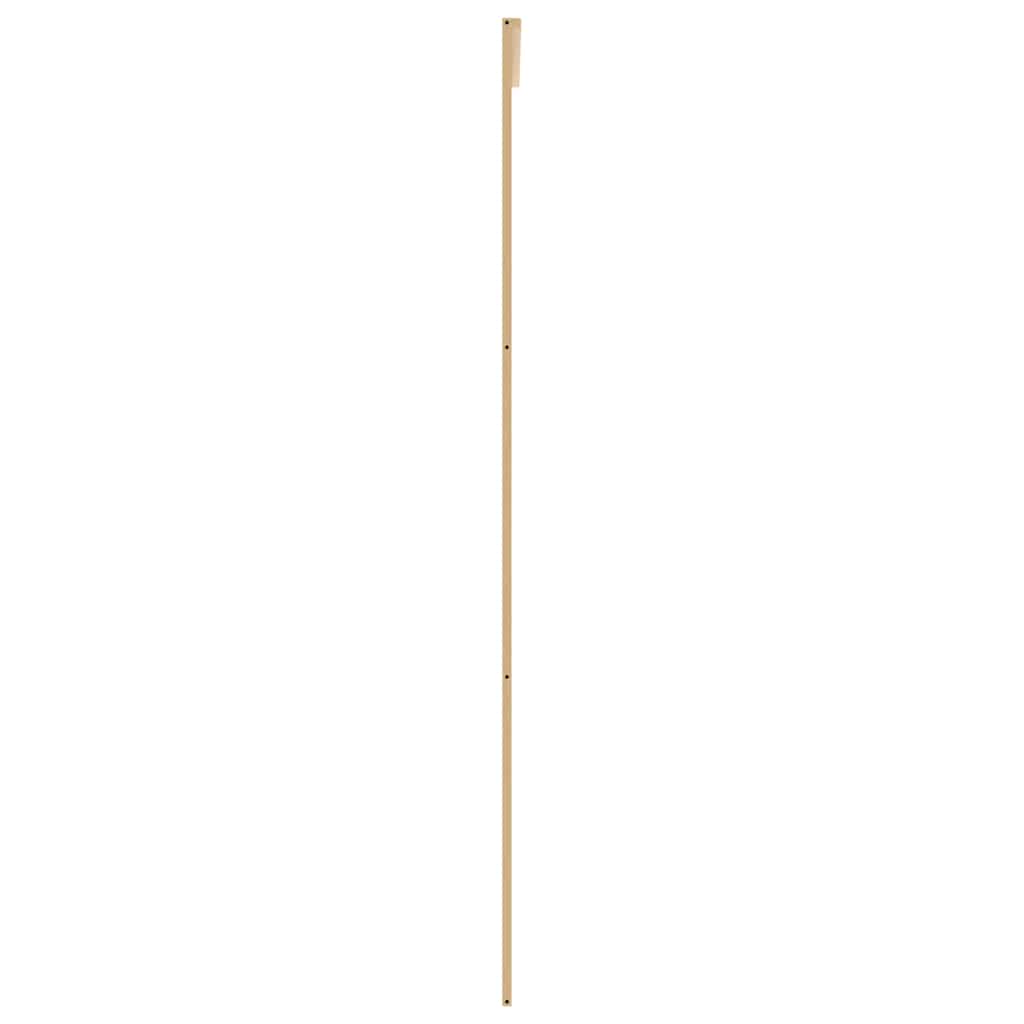Klizna vrata zlatna 76x205 cm prozirno staklo ESG i aluminij