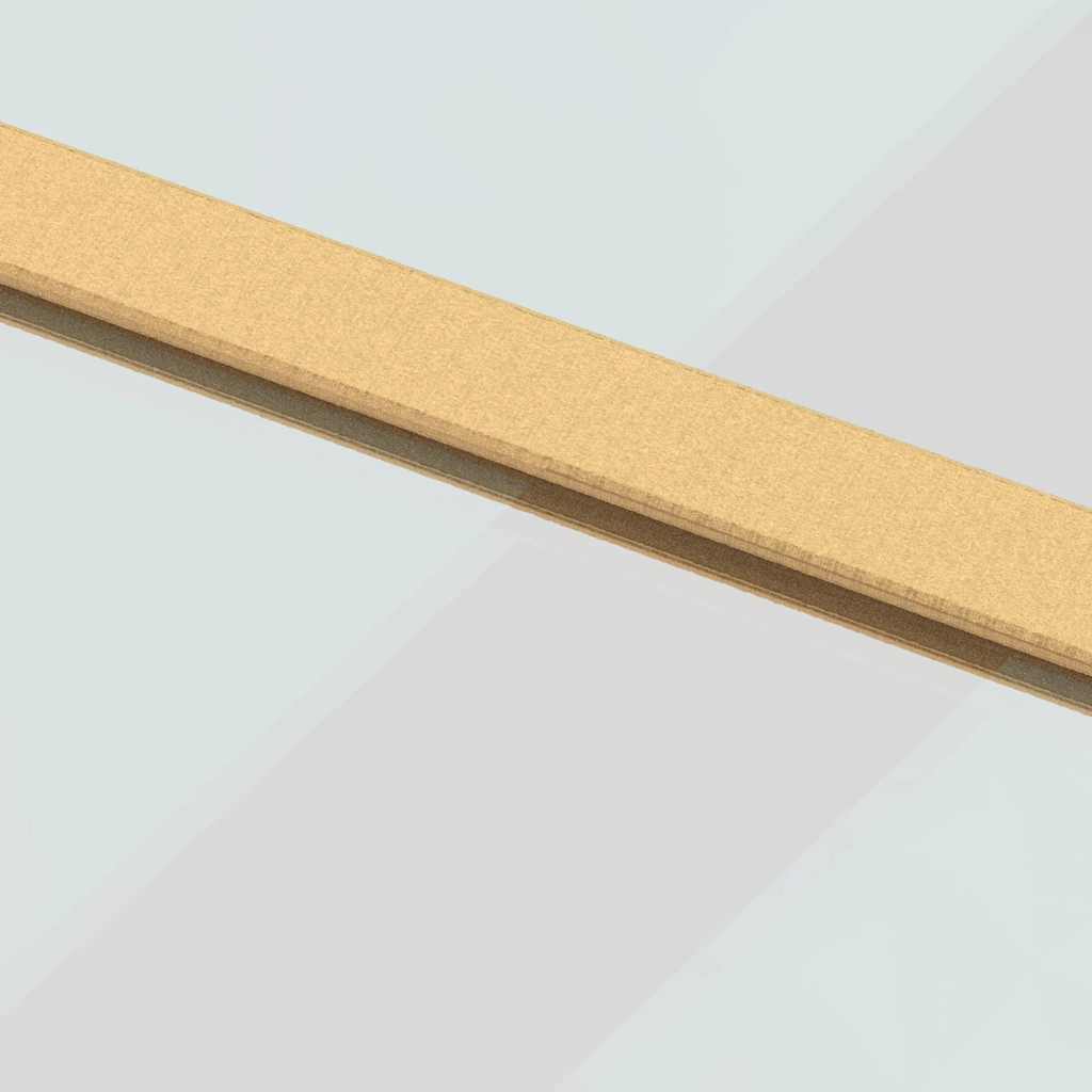 Klizna vrata zlatna 90 x 205 cm prozirno staklo ESG i aluminij