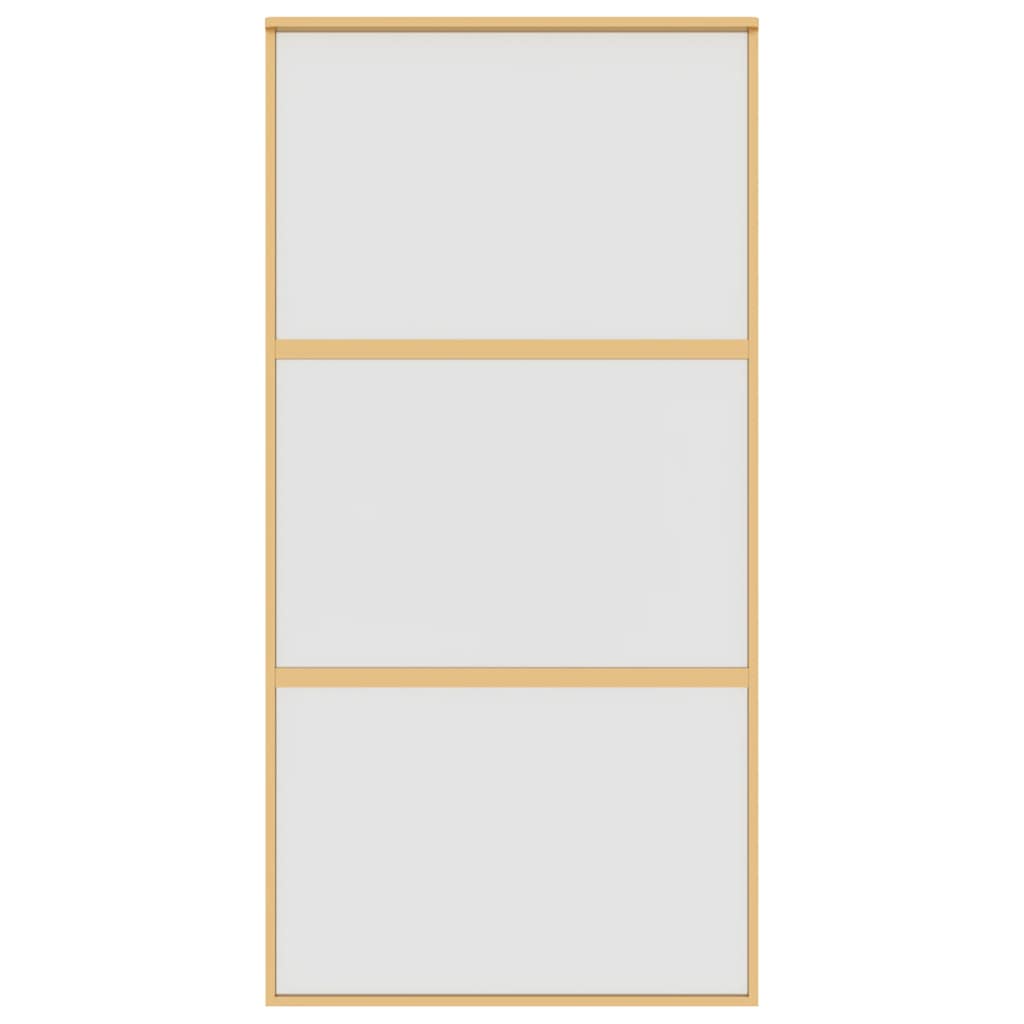 Klizna vrata zlatna 102,5x205 cm matirano staklo ESG i aluminij