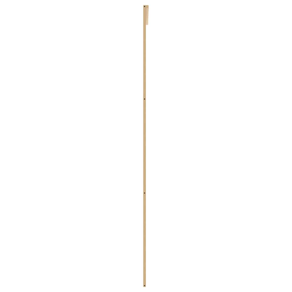 Klizna vrata zlatna 90 x 205 cm prozirno staklo ESG i aluminij
