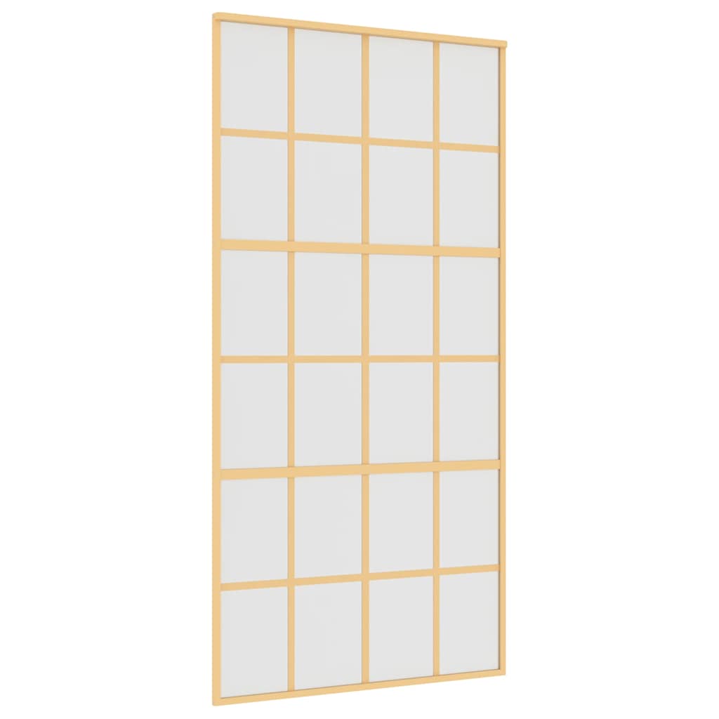 Klizna vrata zlatna 102,5x205 cm matirano staklo ESG i aluminij