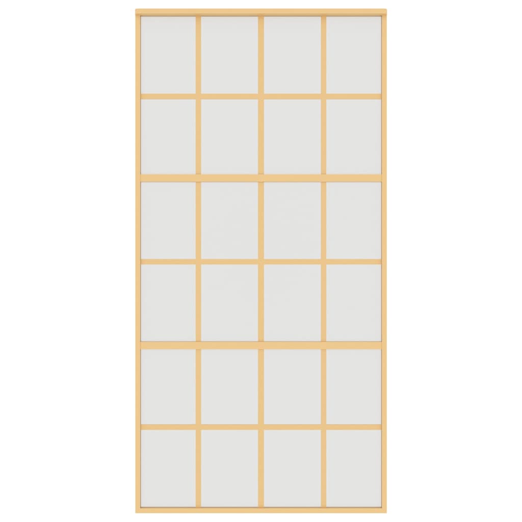 Klizna vrata zlatna 102,5x205 cm matirano staklo ESG i aluminij