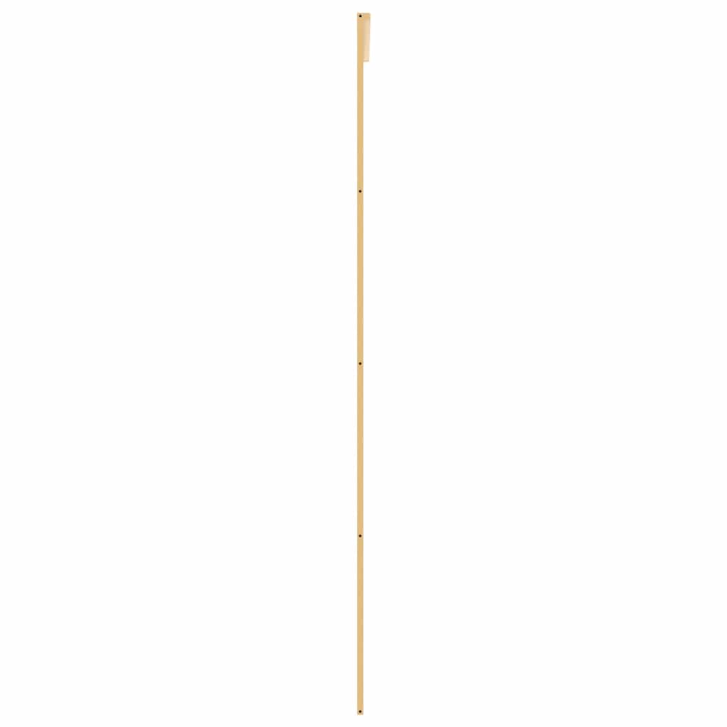 Klizna vrata zlatna 90 x 205 cm prozirno staklo ESG i aluminij
