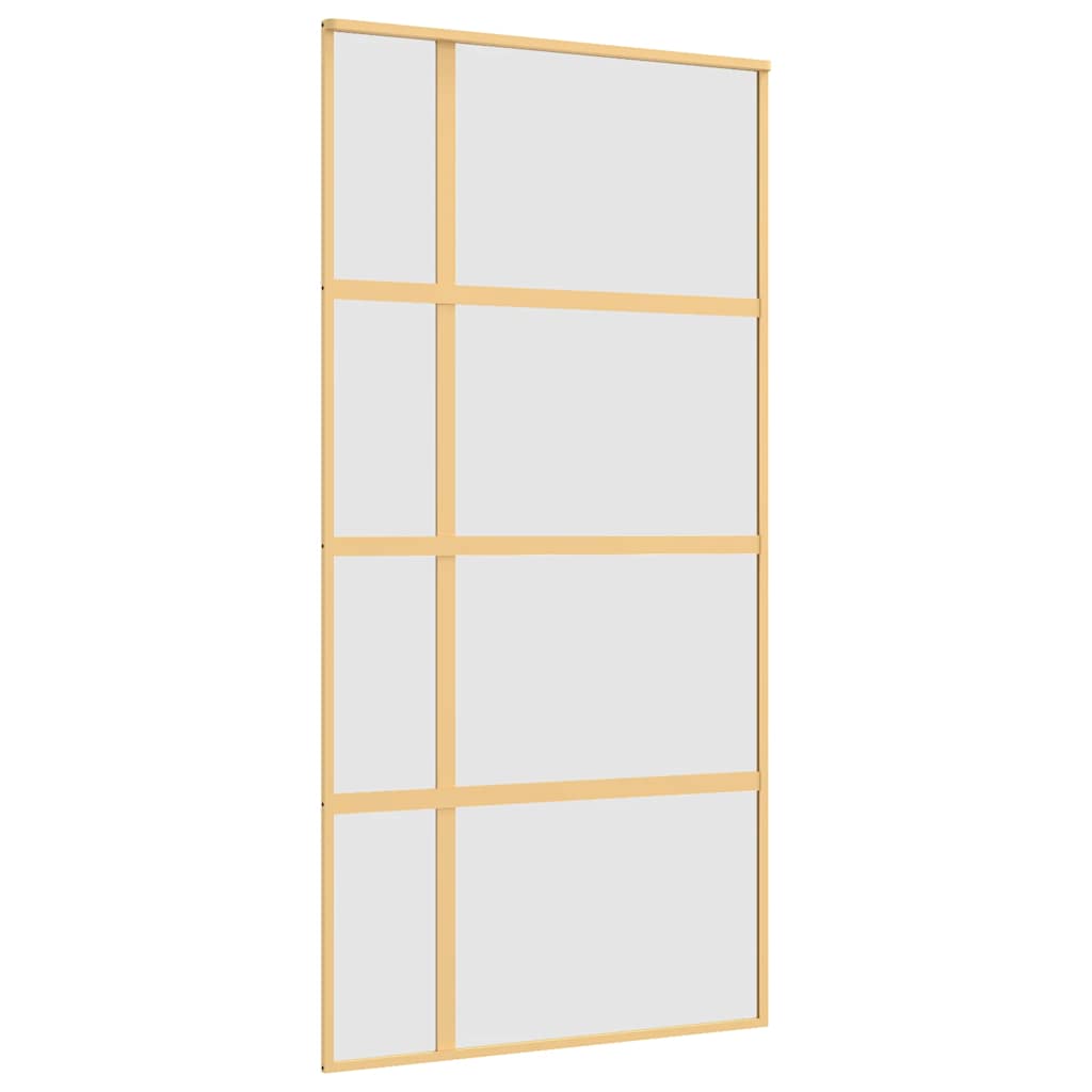 Klizna vrata zlatna 102,5x205 cm matirano staklo ESG i aluminij