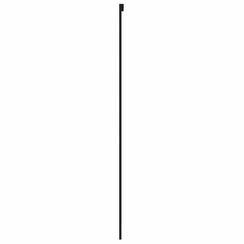 Klizna vrata crna 76x205 cm od kaljenog stakla i aluminija