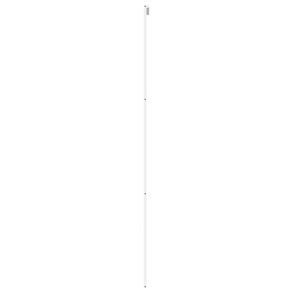 Klizna vrata bijela 90 x 205 cm od kaljenog stakla i aluminija