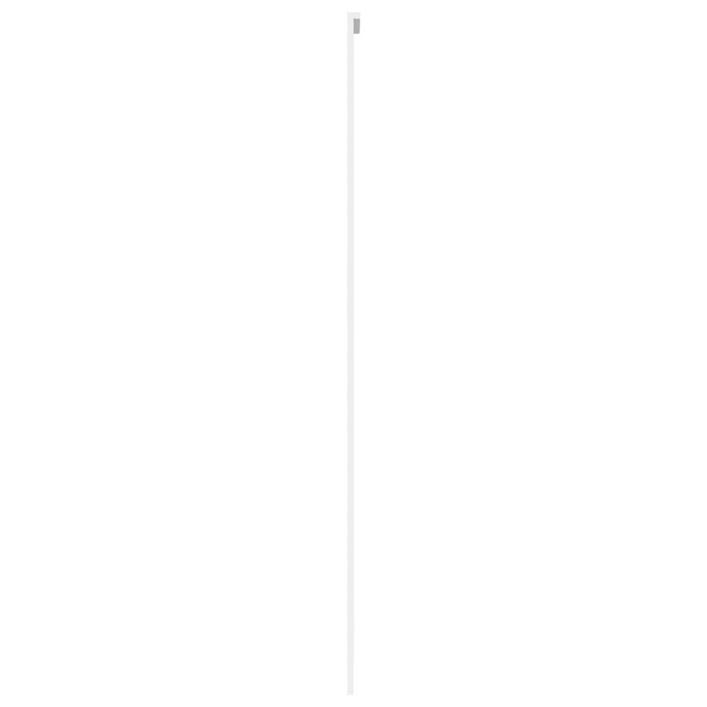 Klizna vrata bijela 76x205 cm od kaljenog stakla i aluminija