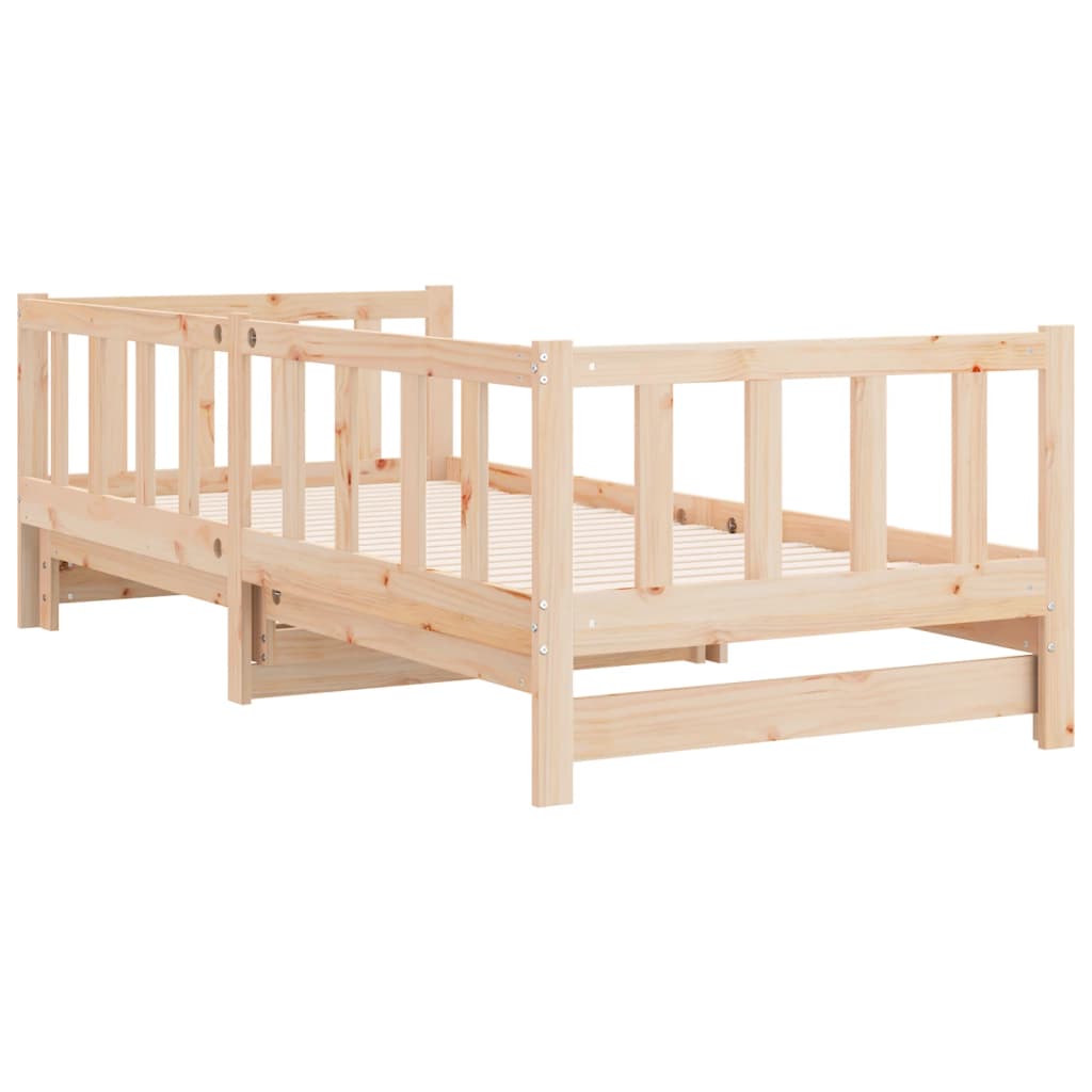 Dnevni krevet na razvlačenje 90 x 190 cm od masivne borovine