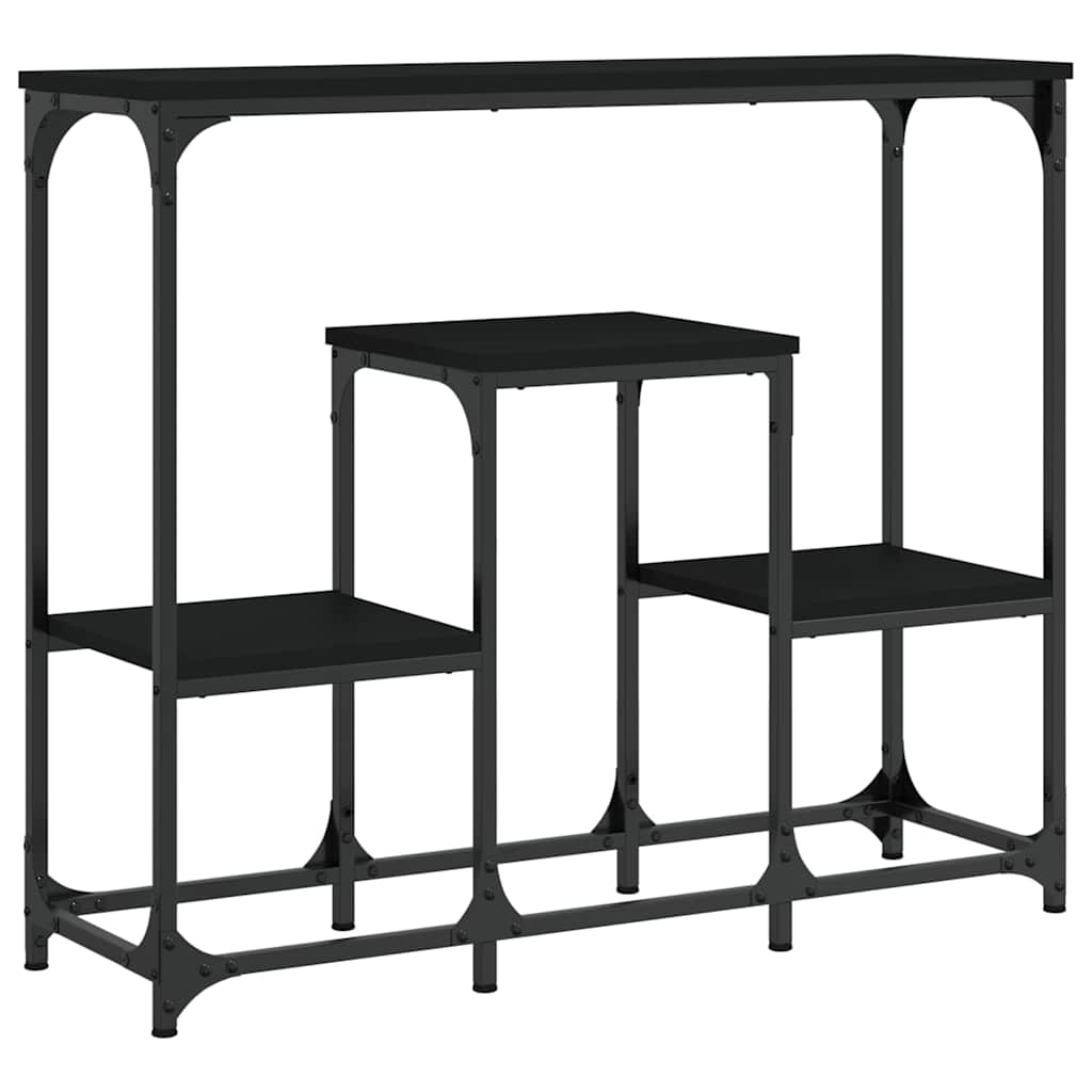 Konzolni stol crni 89,5 x 28 x 76 cm od konstruiranog drva